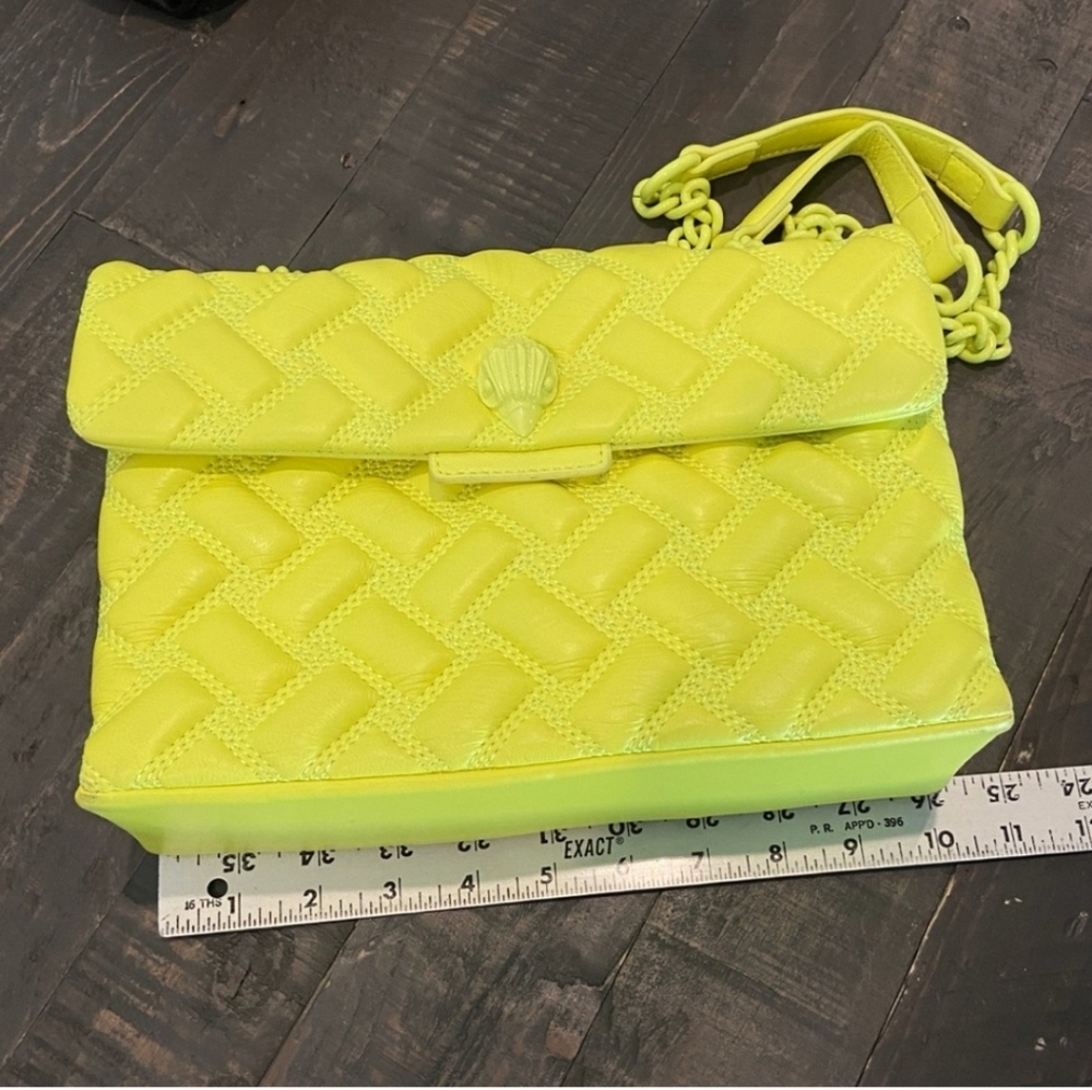 Kurt Geiger Yellow Quilted Bag - Picture 4 of 14